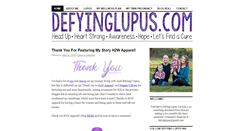 Desktop Screenshot of defyinglupus.com